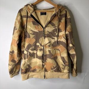 Combat Iron Apparel Camouflage Hoodie Size Large